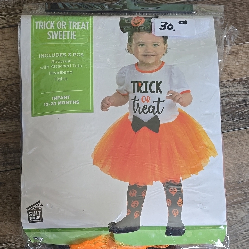 Trick or Treat Sweetie Costume - Orange and Black